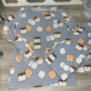 Posh Peanut 2-Piece S’mores Pj Set Bamboo Size 5/6